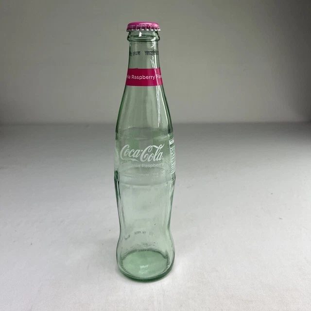 VINTAGE COCA COLA Coke California Raspberry EMPTY Bottle Soda Pop Glass