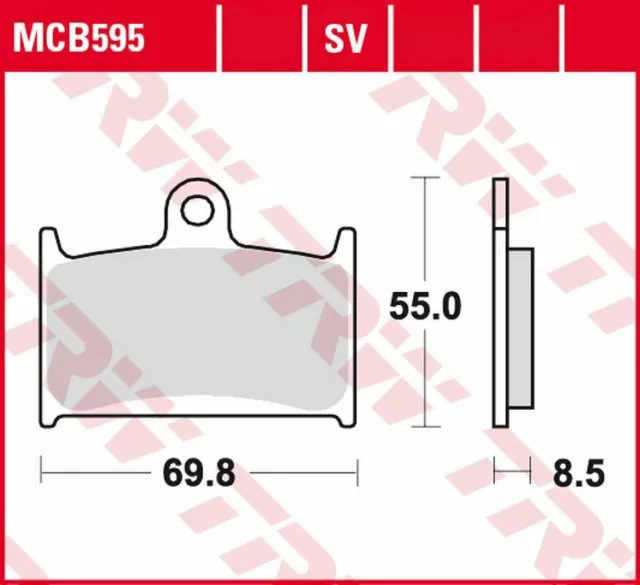 TRW Sinter Bremsbeläge vorne für Triumph Thunderbird 1700 Commander ABS