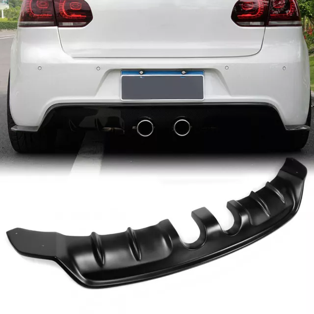 Rear Bumper Diffuser Lip Spoiler For Volkswagen VW Golf VI MK6 R20 09-12