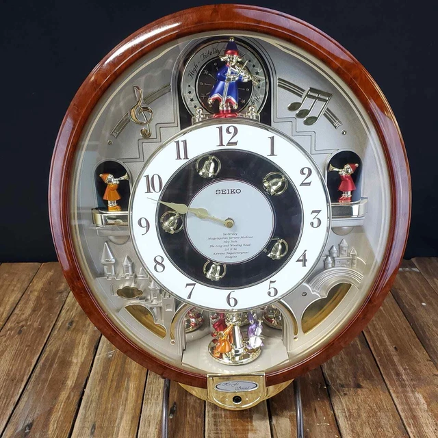 SEIKO MELODIES IN Motion Musical Wall Clock Beatles Songs Tested 119.