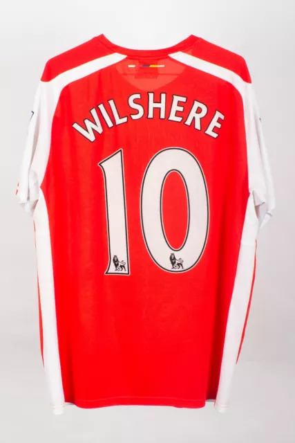 Arsenal 2014/15 Home Shirt (Wilshere #10) [Very Good 9/10] (L)