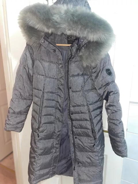 Carolina cavour ladies down winter jacket with faux fur hood top