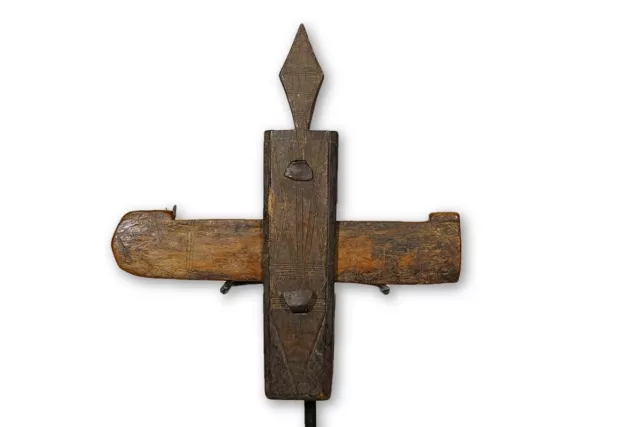 Simple Figural Dogon Door Lock 11" - Mali - African Art