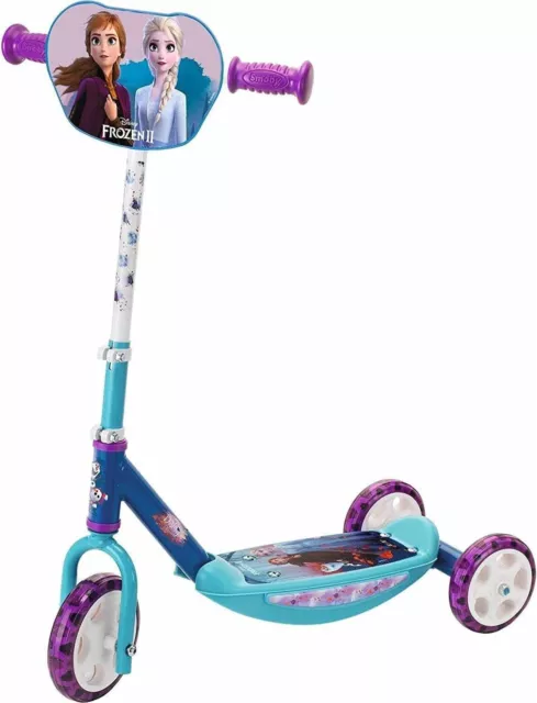 BB216 Roller Smoby 3-Rad Scooter Kinderroller Eiskönigin Frozen II Anna Elsa