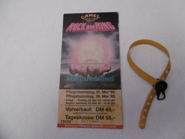 BIGLIETTO: Rock am Ring 1985 (la prima volta) con nastri festival originali