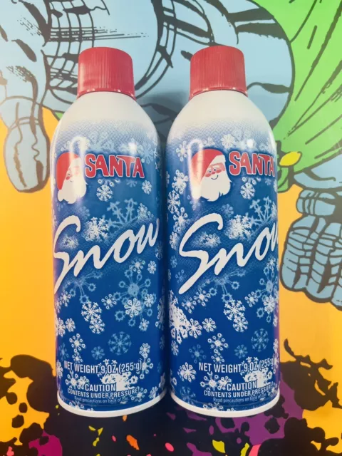 2x- Santa Snow Flocking Spray 9 oz Can Windows/Trees