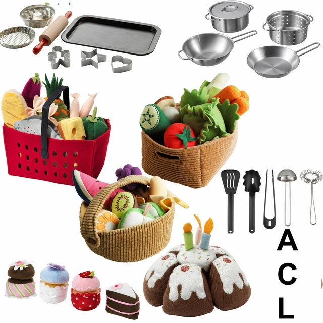 IKEA DUKTIG CHILDREN’S Soft Pretend Toy Food Kitchen Set Kids