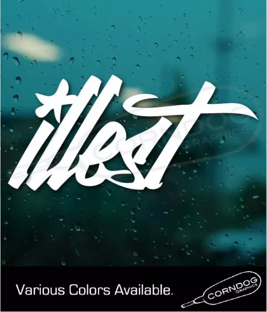 illest STICKER DECAL DOPE RACING COOL DRIFT DRAG CAR TUNE OFFROAD TRUCK