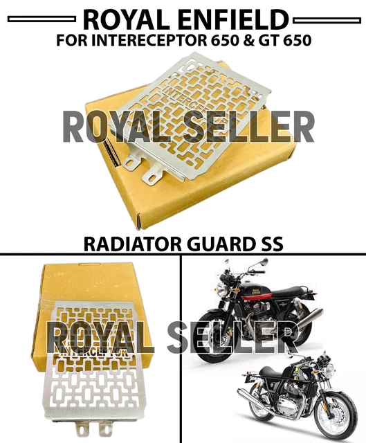 Reale Enfield Interceptor 650 & Gt 650 " Radiatore Protezione Ss "