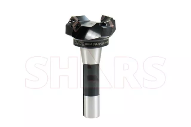 Shars 2-1/2" 45° Indexable Face End Mill R8 Arbor 4FL SEHT Insert P[