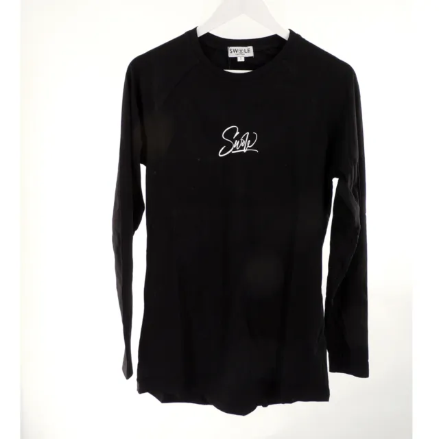 Swole Long Sleeved T-Shirt - Black - Size S