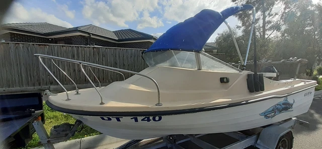Cuddy Sf 4.8 With Many Extras Good Solid Fishing Boat Merc 50Hp 4 Cylinder Cuddy Sf 4.8 With Many Extras Good Solid Fishing Boat Merc 50Hp 4 Cylinder