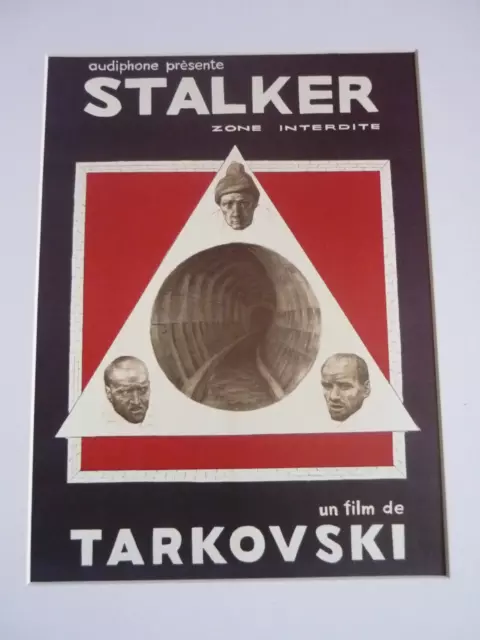 A4 poster ready frame White mount Rare FILM STALKER 1979 FRENCH TARKOVSKI A4 poster ready frame White mount Rare FILM STALKER 1979 FRENCH TARKOVSKI