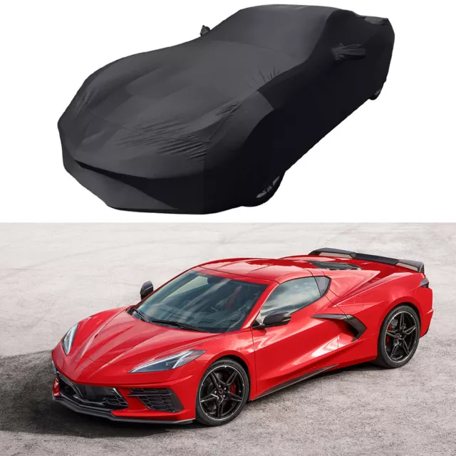 For Chevrolet Corvette Indoor Stretch Car Cover Dust-Proof Underground Garage DM