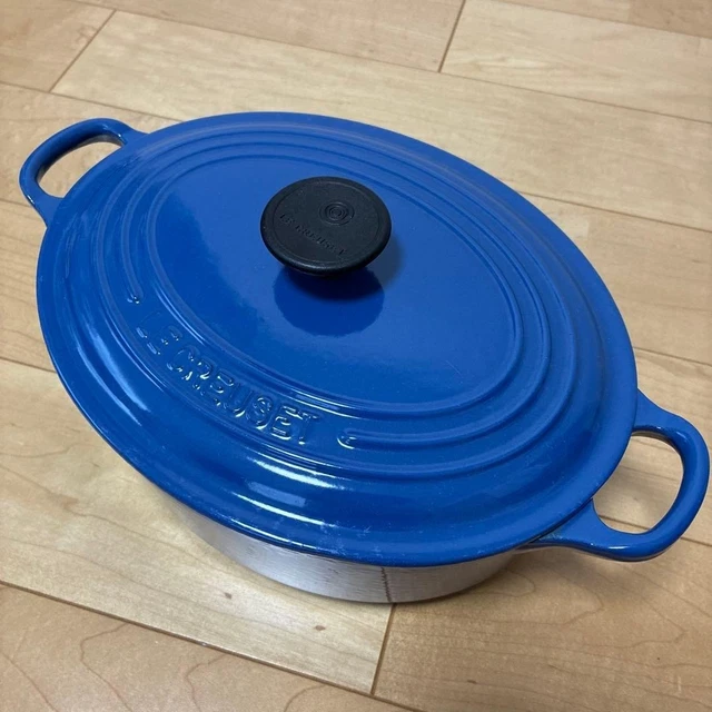 Grande Cocotte Ovale Le Creuset Fonte Bleue - 33cm - Design Jean-Louis Barrault