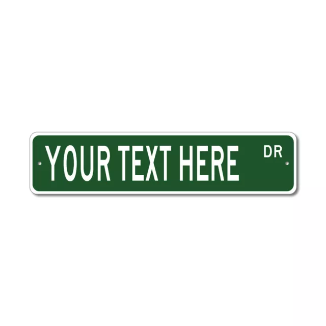 Personalized Custom Street Signs - 3 Sizes, 8 Colors - Quality Aluminum Sign