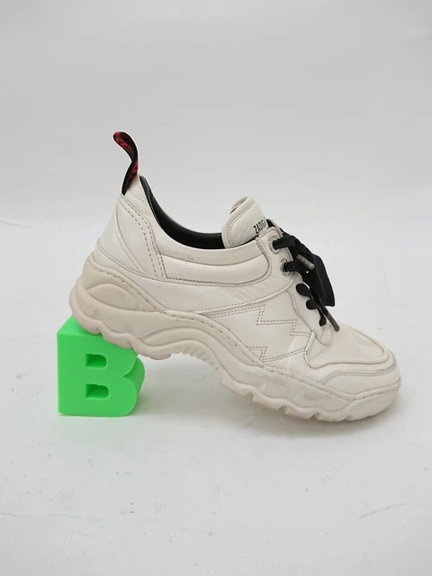 ZADIG VOLTAIRE Cream Blaze Leather Trainers CHUNKY Women s Sneakers UK Size 5 36.00 PicClick UK