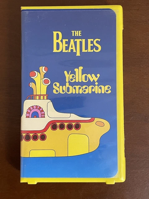 Yellow Vhs Shell THE BEATLES YELLOW Submarine Yellow Clam Shell VHS Tape 1968 £4.56 ...