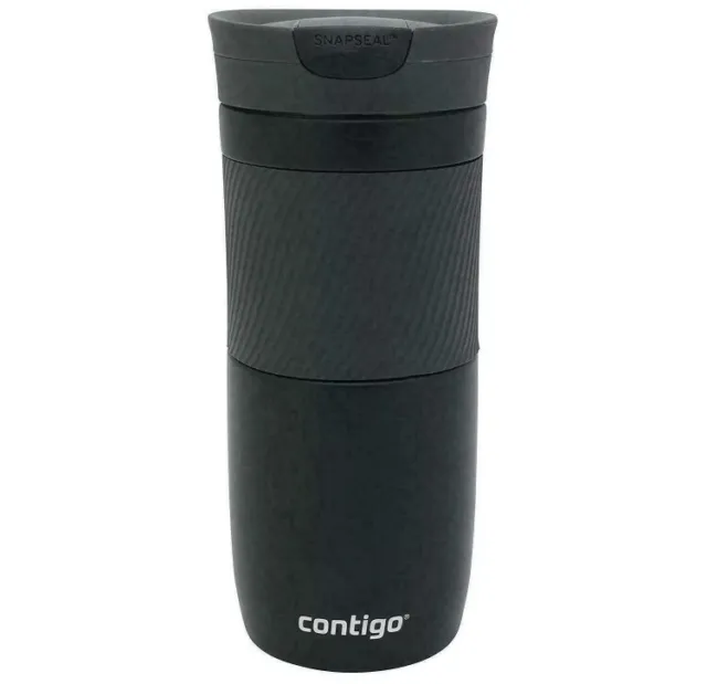 Contigo Byron Travel Mug SnapSeal Vacuum Insulated Tumbler - 470ml - Matte Black