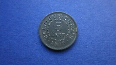 Deutsche Nebeng. Königr. Belgique 5 Centimes 1915 J.N608 En Vz-Unc (9535)