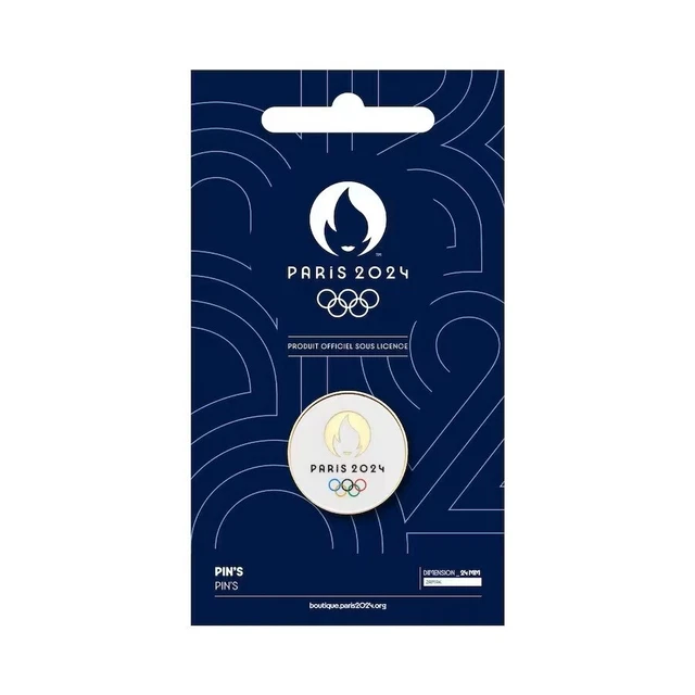 PARIS 2024 OLYMPIC Games Logo Pin Badge White 14.52 PicClick