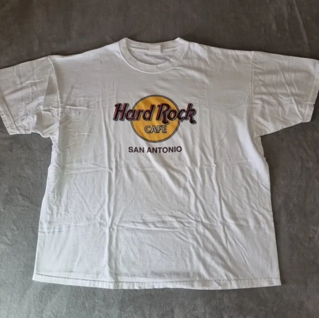 Vintage Hard Rock Cafe Tshirt Unisex 3XL Destination San Antonio White Essential
