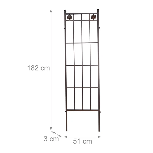 Rankgitter Metall Rankhilfe Garten Rosenspalier Rankspalier Rosengitter 2er Set 4