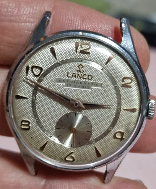 orologio lanco vintage Cal 1022 Uomo Vintage Funzionante Buono Stato