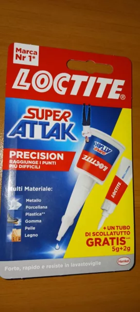 Loctite Super Attack Colla Power Gel 3g e Scollatutto 5g Kit Incolla e  Scolla