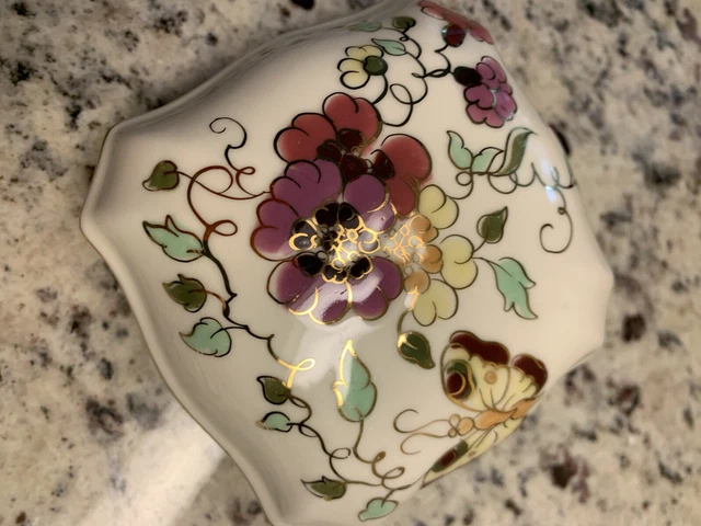Zsolnay Hungary Porcelain Lidded Trinket Box Handpainted Numbered