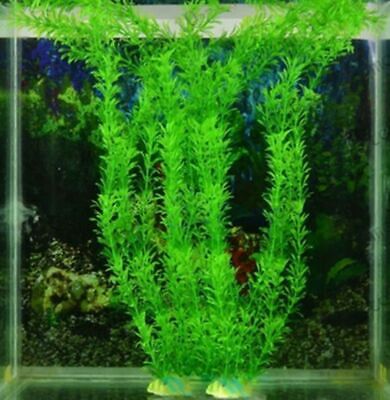 30cm Artificial Fake Water Plants Aquarium Plant Grass for Fish Tank Decor UK