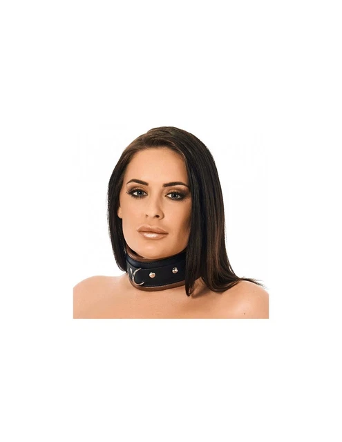 Collar Ancho Cuero Negro y Marrón