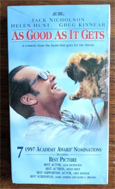 As Good As It Gets (VHS, 1997) Jack Nicholson Factory Sealed With Watermarks
