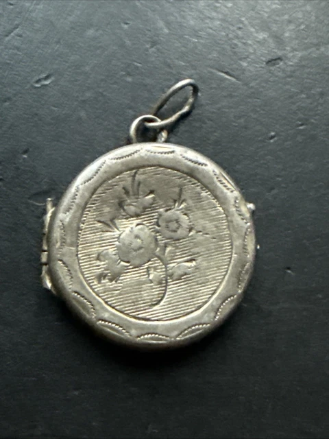 Pendentif Argent Massif 925 – Créateur Art Déco – Breloque Cœur Ancienne