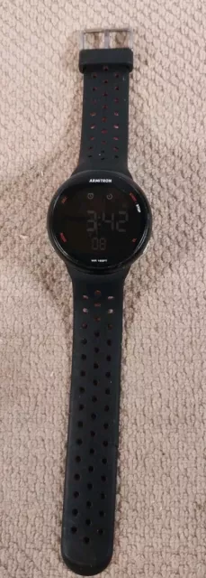 ARMITRON PRO SPORT Unisex M1185A 40 8423 Digital Black Watch Silicone 6.00 PicClick