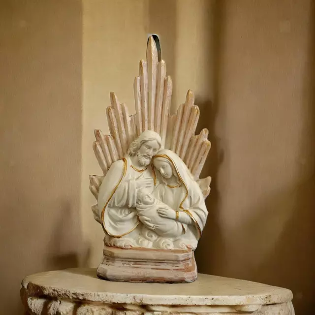Résine Sainte Famille Figurine Artisanat Sculpture Catholique Pour Armoires