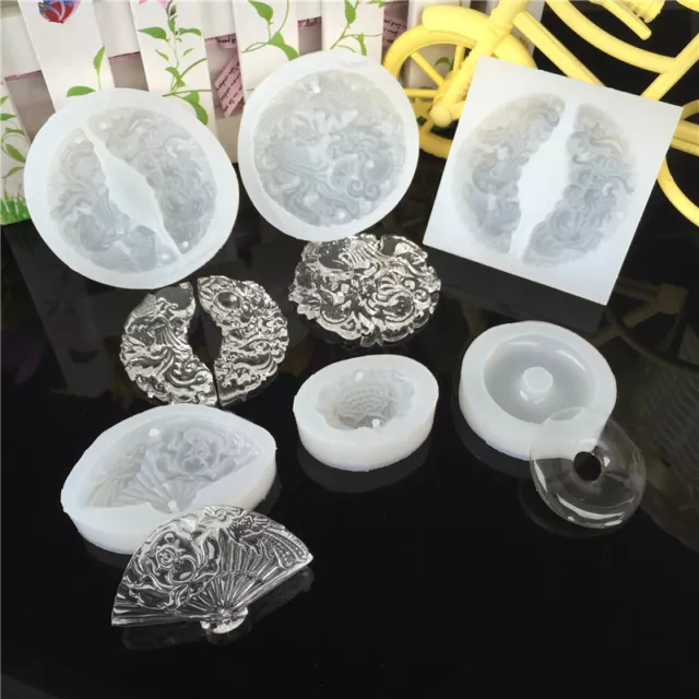 Silicone Resin Jewelry Pendant Making Mould Necklace Casting Craft Mold DIY Tool