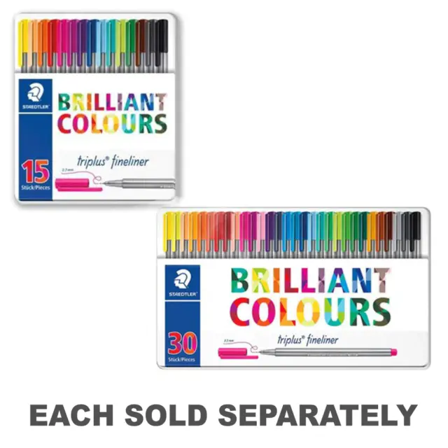 Staedtler Color Pen Set, Set of 36 Assorted Colors (Triplus Fineliner pens)