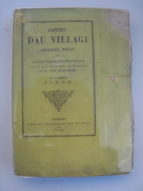 [Marseille; occitan; provençal] Roux de Mazargues Contes dau villagi 1869