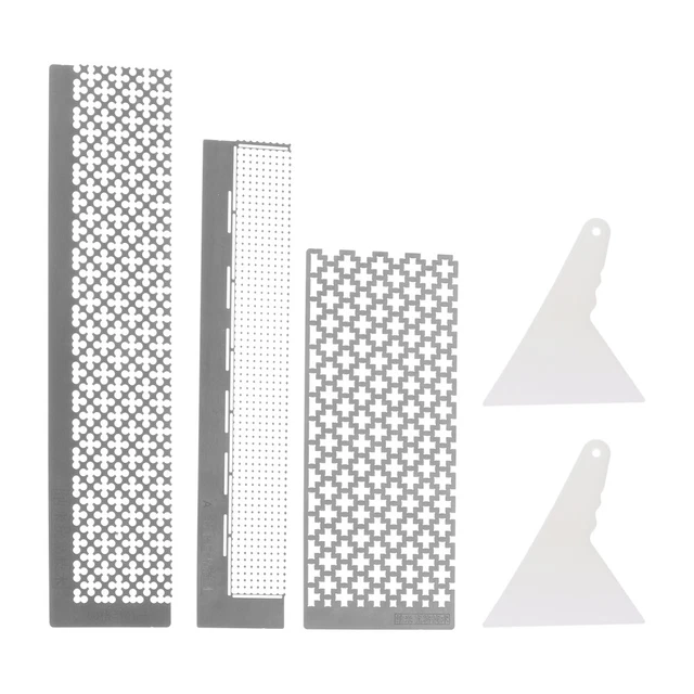 1 Set Handwerk Werkzeuge 5D Diamant Lineal Werkzeug Edelstahl Mesh Herrscher 6