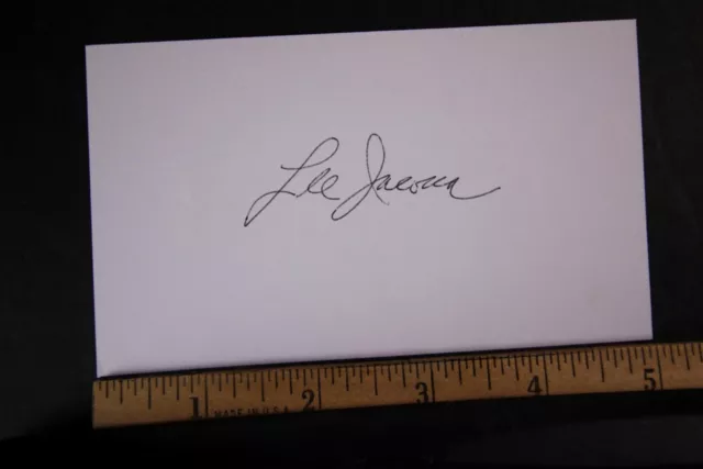 FORD MOTOR Company Executive LEE IACOCCA (1924-2019) AUTOGRAPH INDEX CARD~