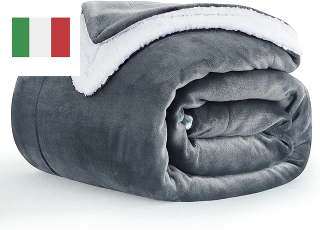 Plaid Coperta Pile Singolo - Coperta Calda Invernale per Divano E Letto Singolo
