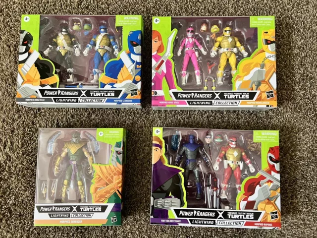 Hasbro - Power Rangers X Teenage Mutant Ninja Turtles Lightning Collection - Lot