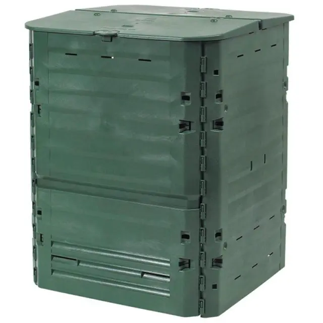 Garantia Komposter Thermo-King 400 Liter grün 2 Einfüllklappen 74 x 74 x 84 cm