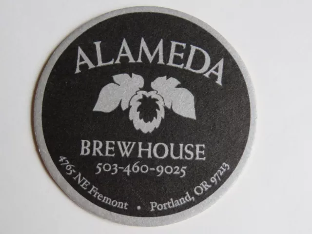 Beer Coaster ~ ALAMEDA BREWHOUSE  ~ Brewing Company ~ Portland, Oregon Brewery