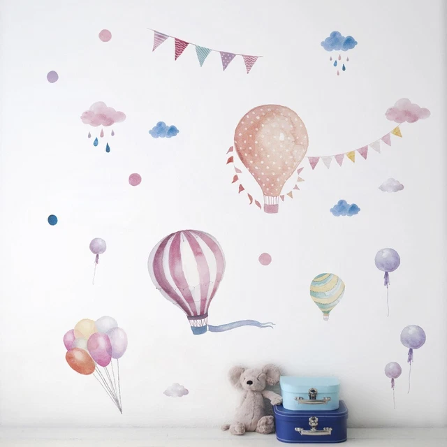 Sticker Mural Enfant Dessin Animé - Décoration Chambre, Salon, Adhésif PVC Facile à Poser Et Enlever