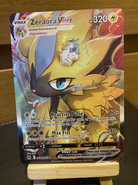pokemon tcg crown zenith 054 159 zeraora vmax card Amazon.com: Pokemon - Zeraora VMAX 054/159 - Crown Zenith