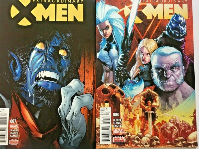 Extraordinary X-Men No's 6-7. Wierd World. 2 Issue Lot/Run. 2016 Jeff Lemire
