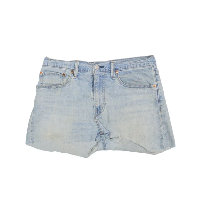 Pantaloncini denim LEVI'S Big E orlo grezzo blu normale donna M W30