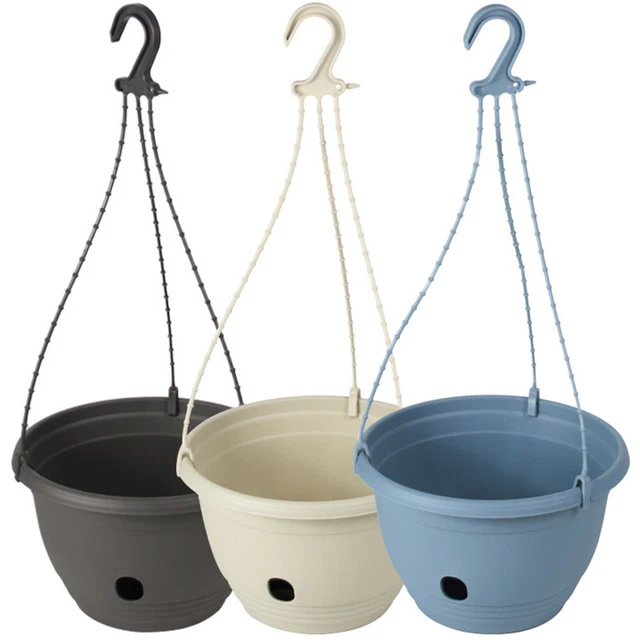 3 pièces Pot suspendu Pots de fleurs suspendus Jardinière suspendue en plastique